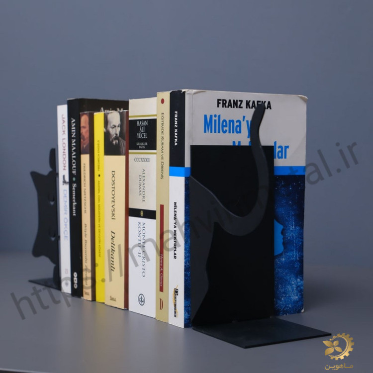 استند و نگهدارنده فلزی کتاب ،طرح گربه