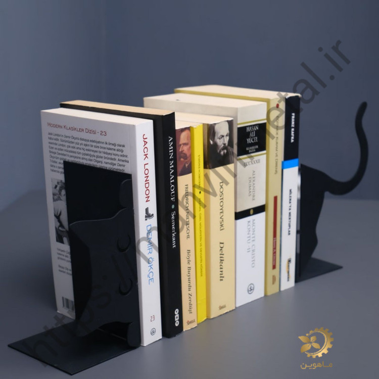 استند و نگهدارنده فلزی کتاب ،طرح گربه