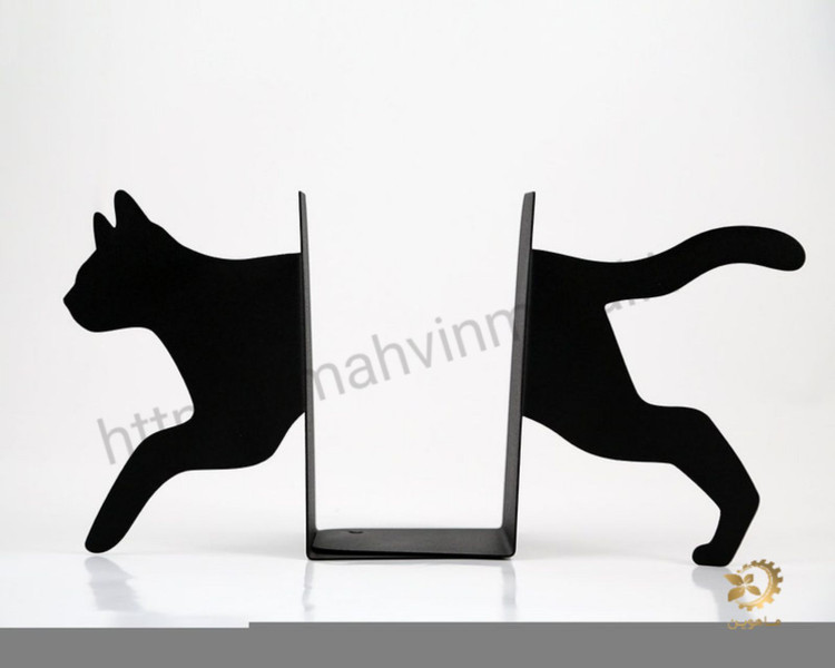استند و نگهدارنده فلزی کتاب ،طرح گربه