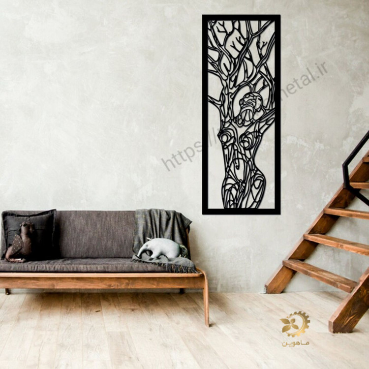 تابلو فلزی طرح بانوی طبیعت 🖤