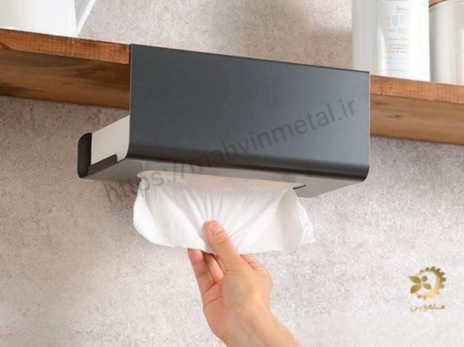 جا دستمال کاغذی فلزی